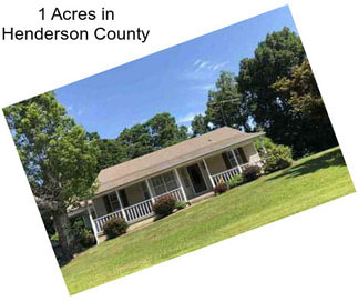 1 Acres in Henderson County