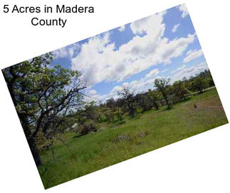 5 Acres in Madera County