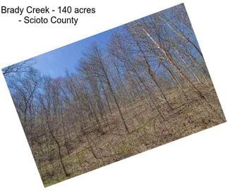 Brady Creek - 140 acres - Scioto County