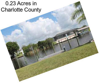 0.23 Acres in Charlotte County