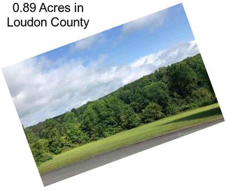 0.89 Acres in Loudon County