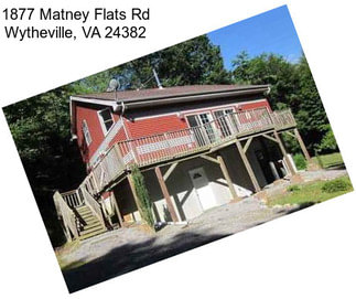 1877 Matney Flats Rd Wytheville, VA 24382