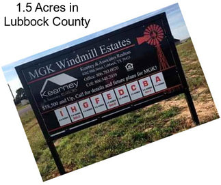 1.5 Acres in Lubbock County