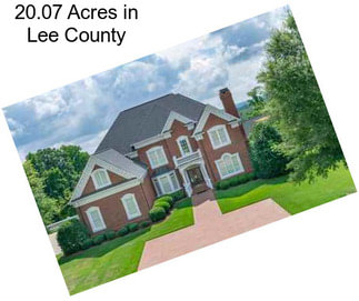 20.07 Acres in Lee County