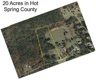 20 Acres in Hot Spring County