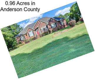 0.96 Acres in Anderson County