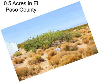 0.5 Acres in El Paso County