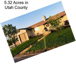 5.32 Acres in Utah County