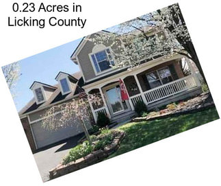 0.23 Acres in Licking County