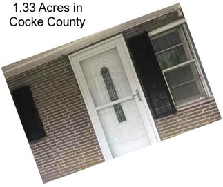 1.33 Acres in Cocke County