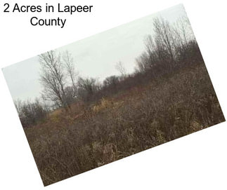 2 Acres in Lapeer County