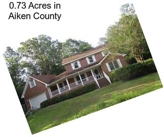 0.73 Acres in Aiken County