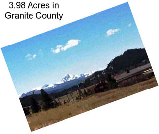 3.98 Acres in Granite County