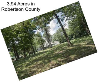 3.94 Acres in Robertson County