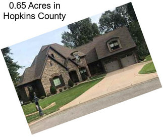 0.65 Acres in Hopkins County