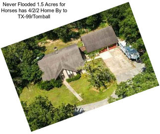 Never Flooded 1.5 Acres for Horses has 4/2/2 Home By to TX-99/Tomball