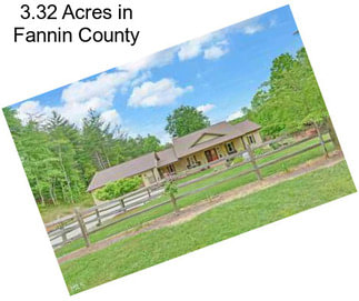 3.32 Acres in Fannin County