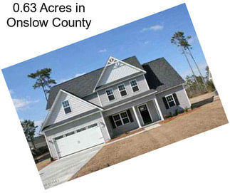 0.63 Acres in Onslow County