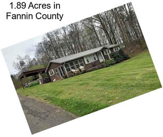 1.89 Acres in Fannin County