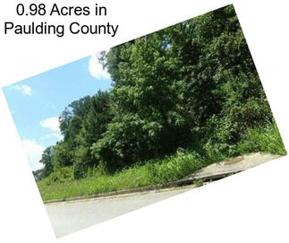 0.98 Acres in Paulding County