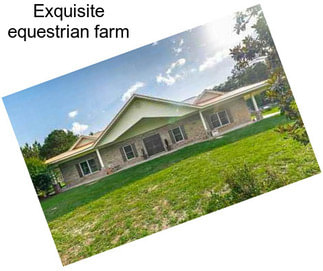 Exquisite equestrian farm