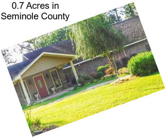 0.7 Acres in Seminole County