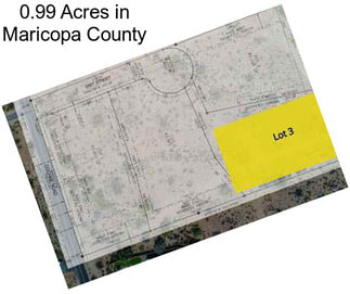 0.99 Acres in Maricopa County
