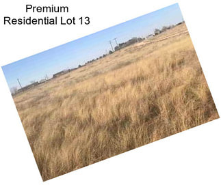 Premium Residential Lot 13