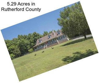 5.29 Acres in Rutherford County