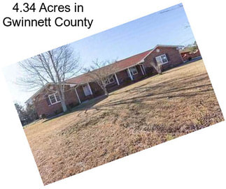 4.34 Acres in Gwinnett County