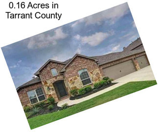 0.16 Acres in Tarrant County