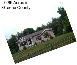 0.86 Acres in Greene County