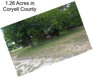 1.26 Acres in Coryell County