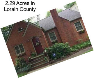 2.29 Acres in Lorain County