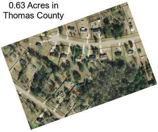 0.63 Acres in Thomas County