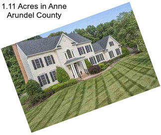 1.11 Acres in Anne Arundel County