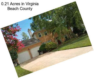 0.21 Acres in Virginia Beach County