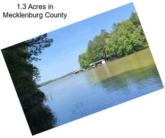 1.3 Acres in Mecklenburg County