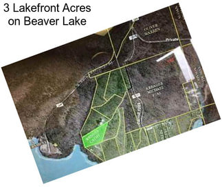 3 Lakefront Acres on Beaver Lake