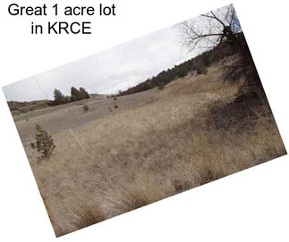 Great 1 acre lot in KRCE