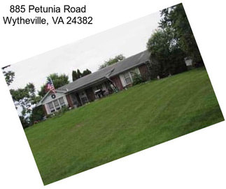 885 Petunia Road Wytheville, VA 24382