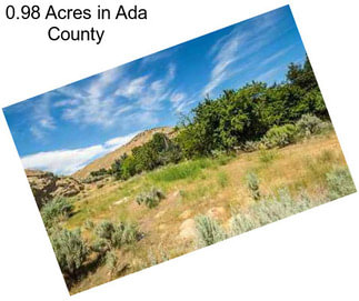 0.98 Acres in Ada County