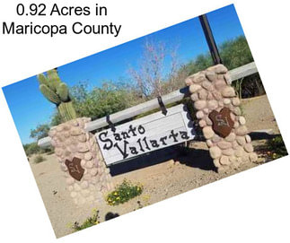 0.92 Acres in Maricopa County