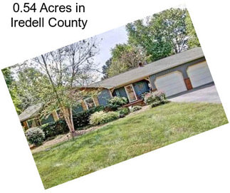 0.54 Acres in Iredell County