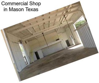 Commercial Shop in Mason Texas