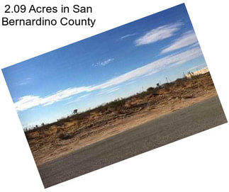 2.09 Acres in San Bernardino County