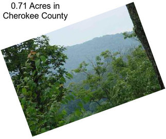 0.71 Acres in Cherokee County