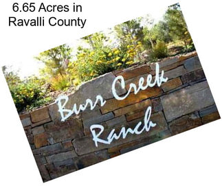 6.65 Acres in Ravalli County