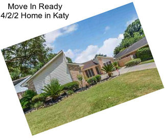 Move In Ready 4/2/2 Home in Katy