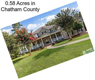 0.58 Acres in Chatham County